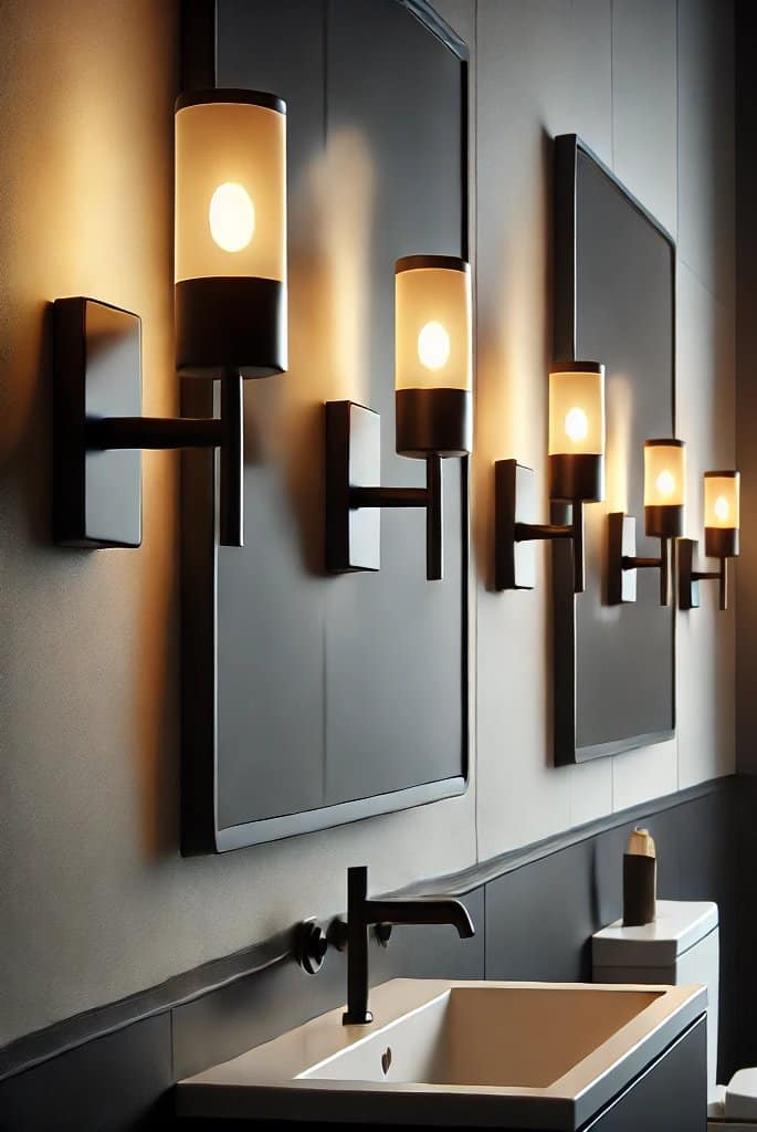 Install Black Wall Sconces