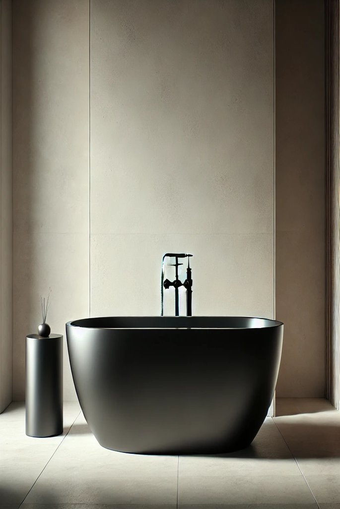 Install a Freestanding Black Tub