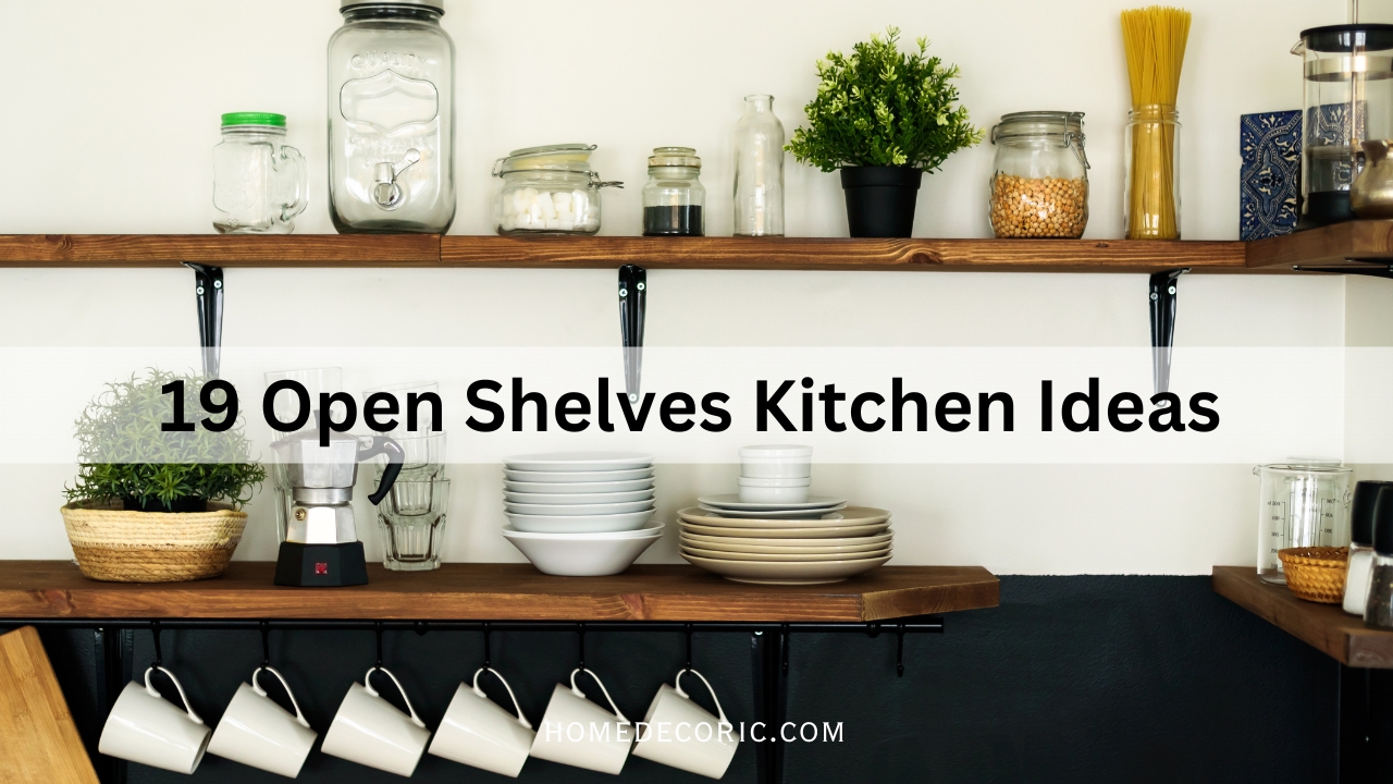 Kitchen Counters with Open Shelves on Top