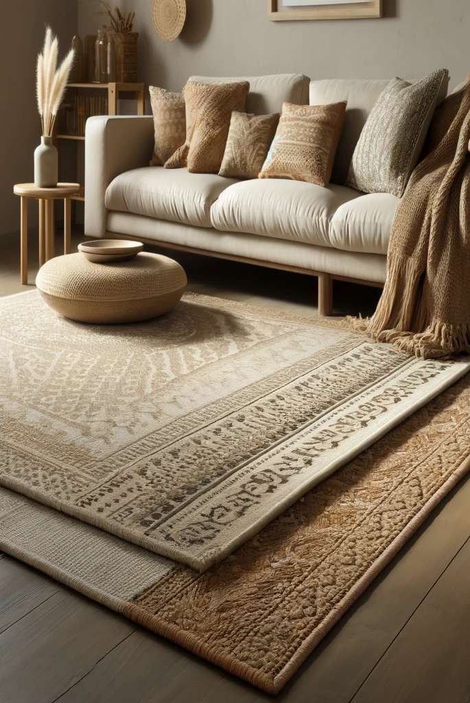 Layered Rugs for Texture