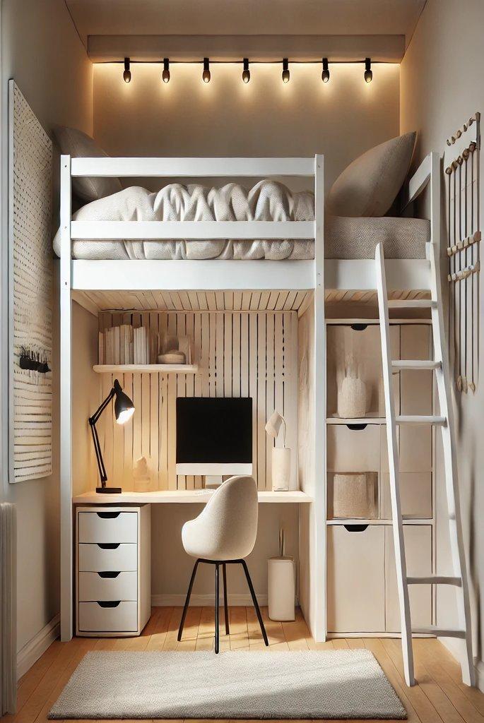 Loft Bed with Office