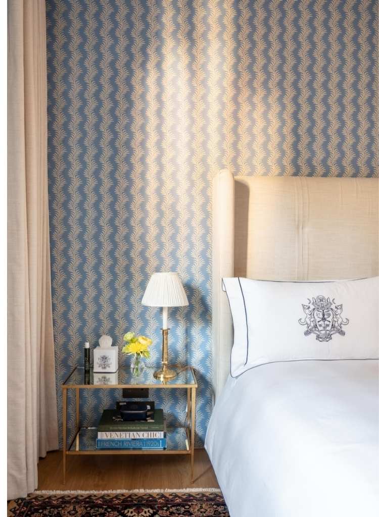 Luxe Blue Accent Bedroom