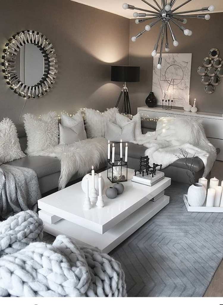 Luxe Gray Sectional Setup