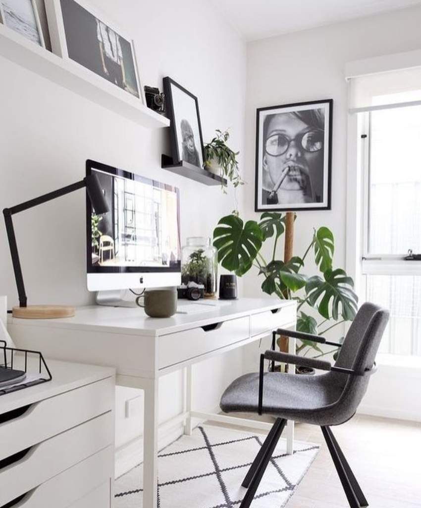 Modern Neutral Workspace Inspiration