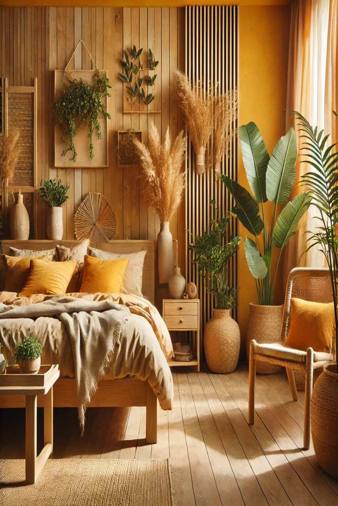 Nature-Inspired Room with Earthy Tones