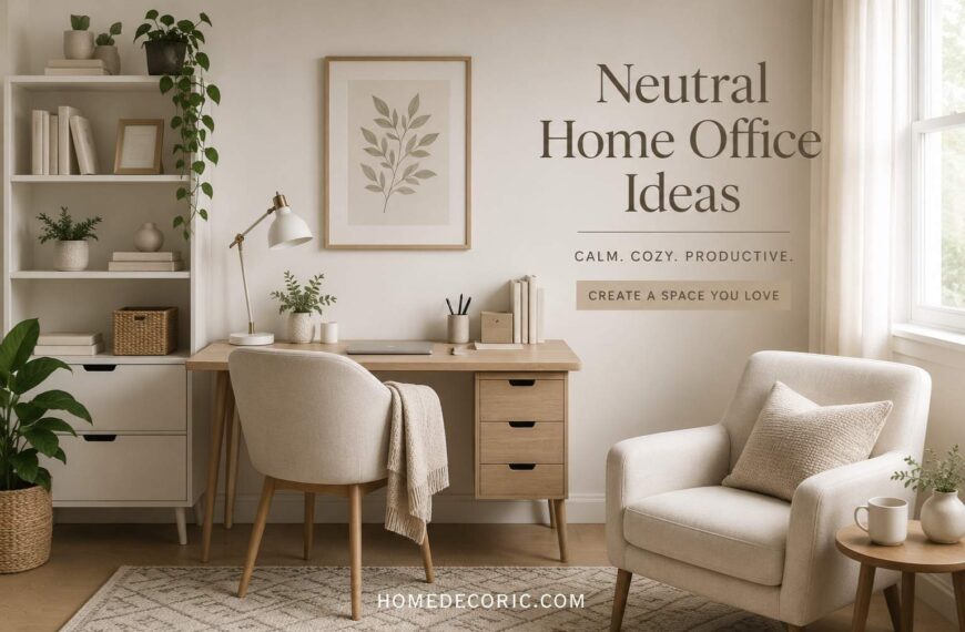 If You Work From Home, These Neutral Office Ideas Are Worth Seeing