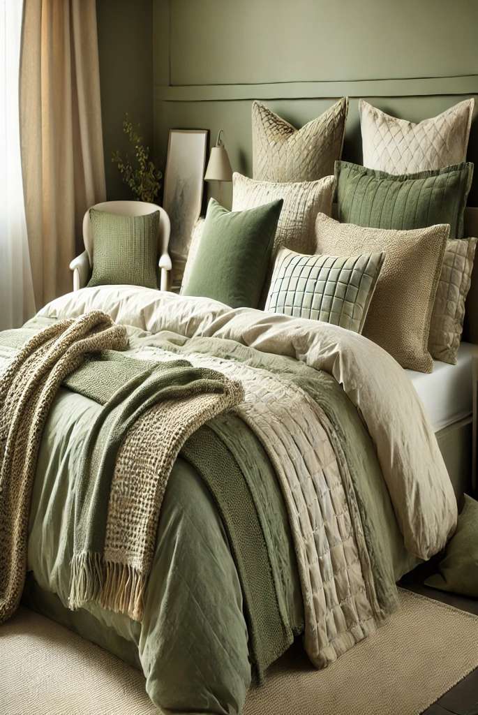 Olive Green Bedding