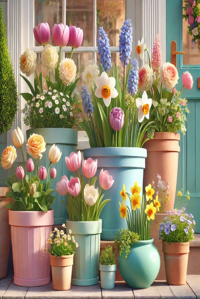 Pastel Flower Pots