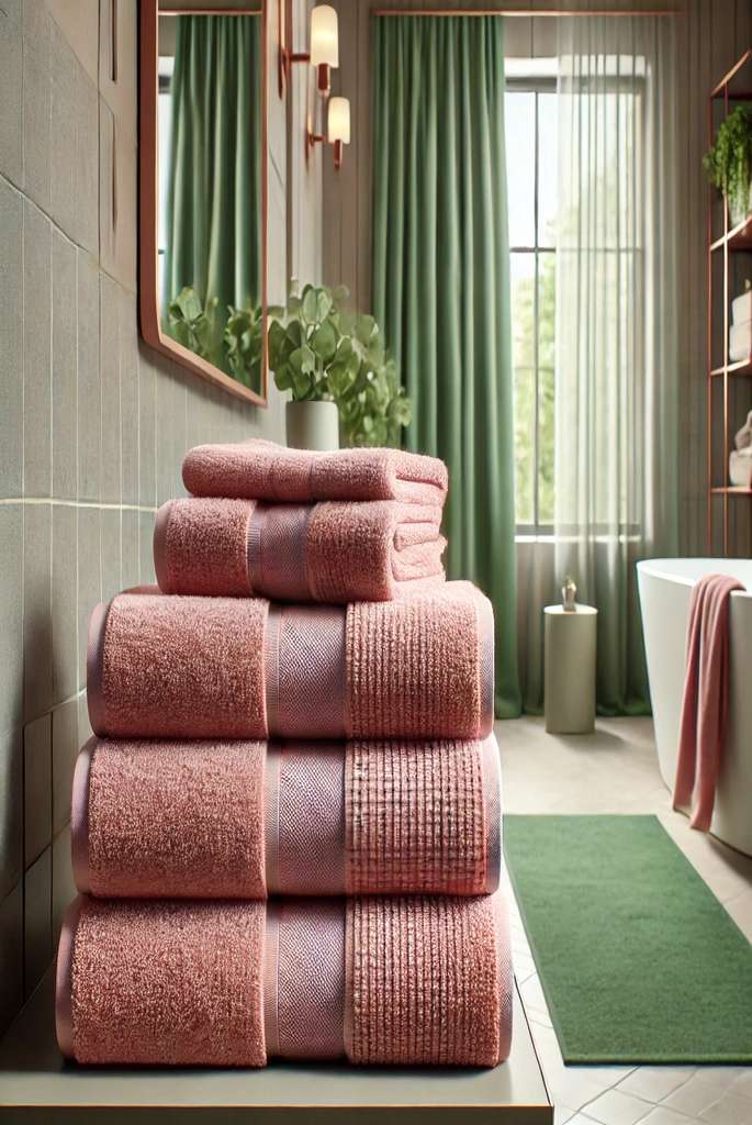 Pink Bathroom Towels