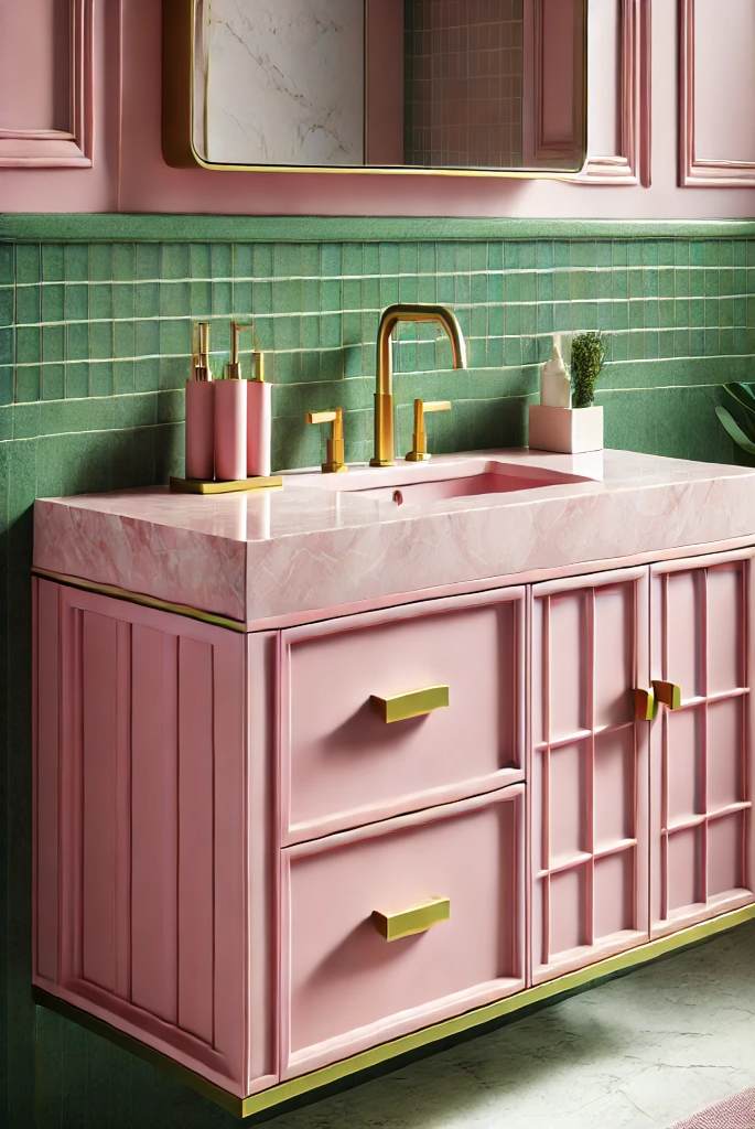 Pink Bathroom Vanity