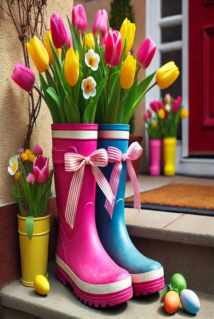 Rain Boot Vase