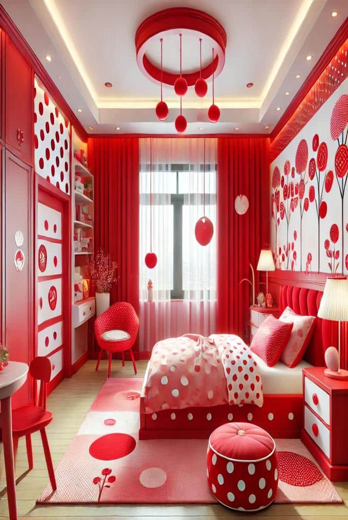 Red Bedroom Ideas for Girls