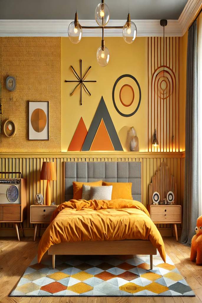 Retro Style with Yellow Accents