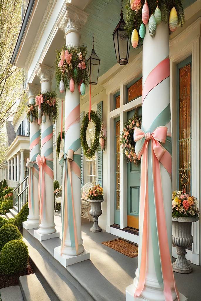 Ribbon-Wrapped Columns