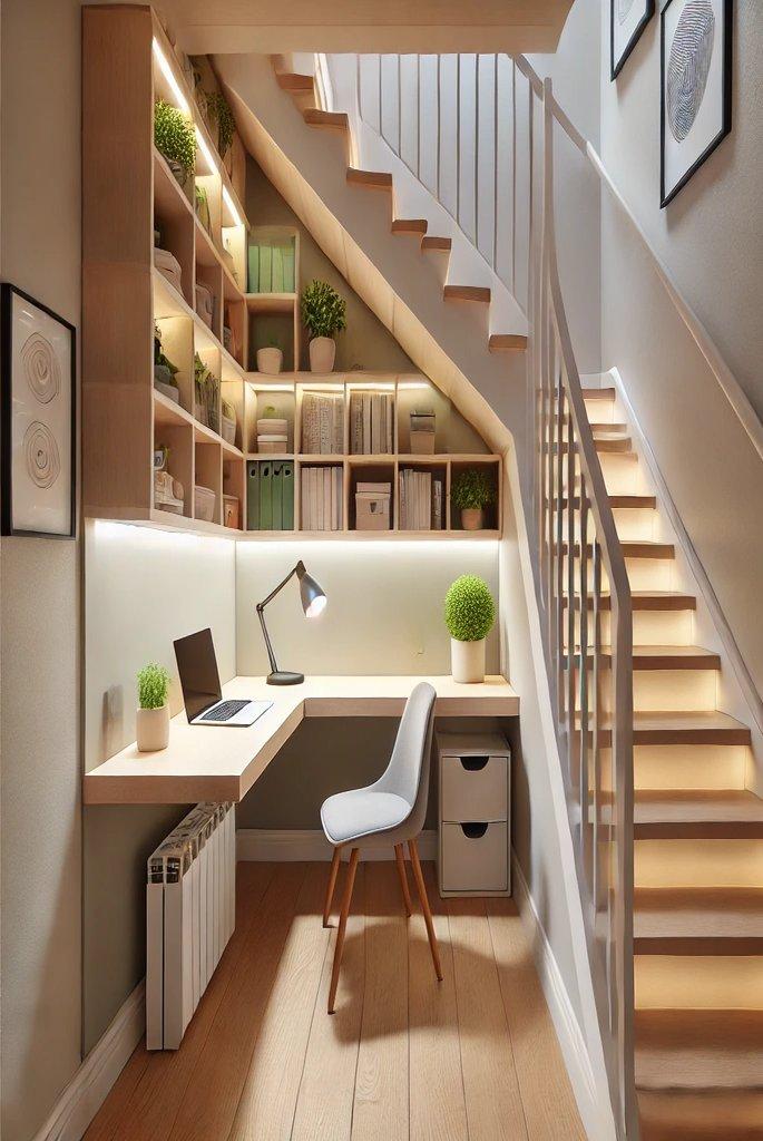 Under-the-Stairs Office