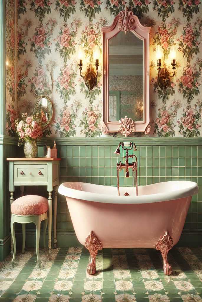 Vintage-Inspired Bathroom