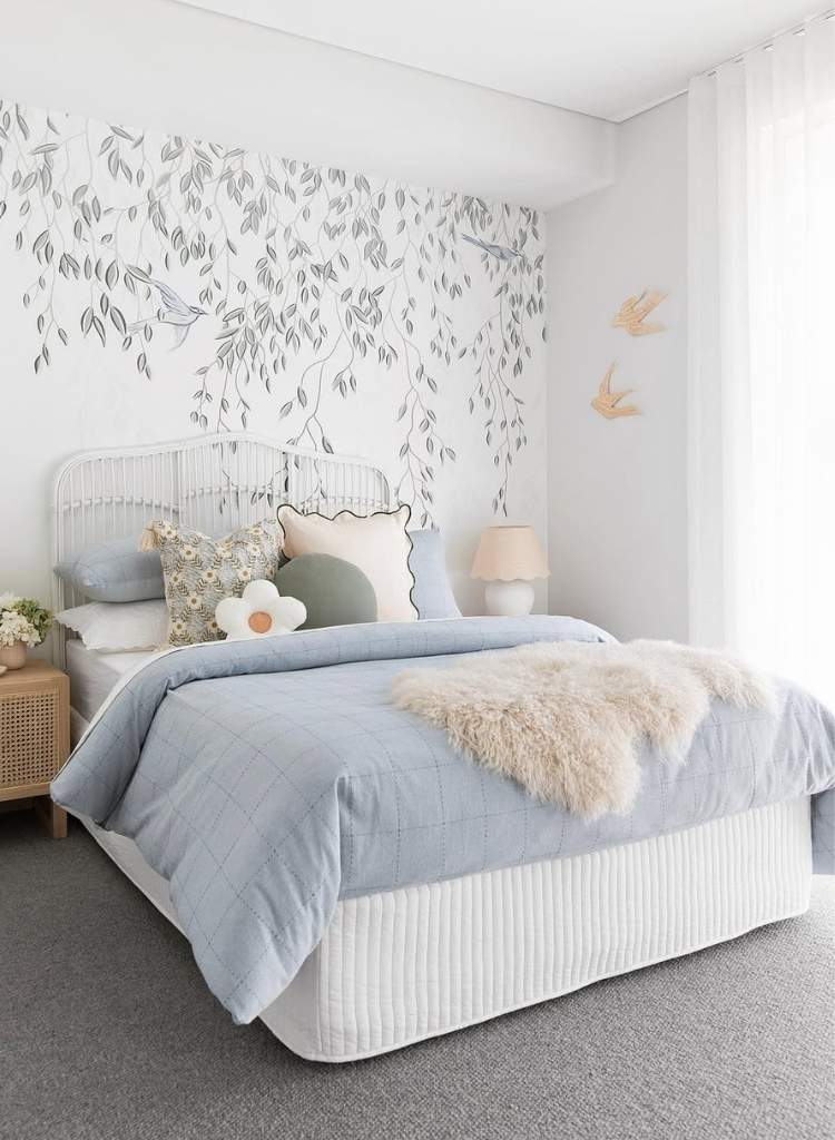 Whimsical Light Blue Bedroom