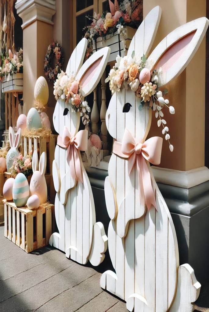 Wooden Bunny Cutouts