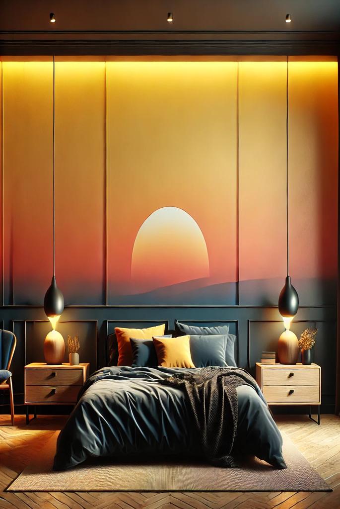 Yellowish-Orange Bedroom Designs