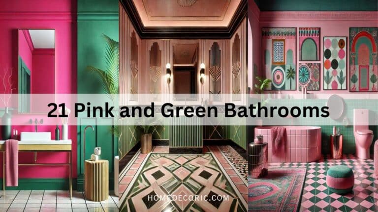 21 Beautiful Pink and Green Bathroom Ideas