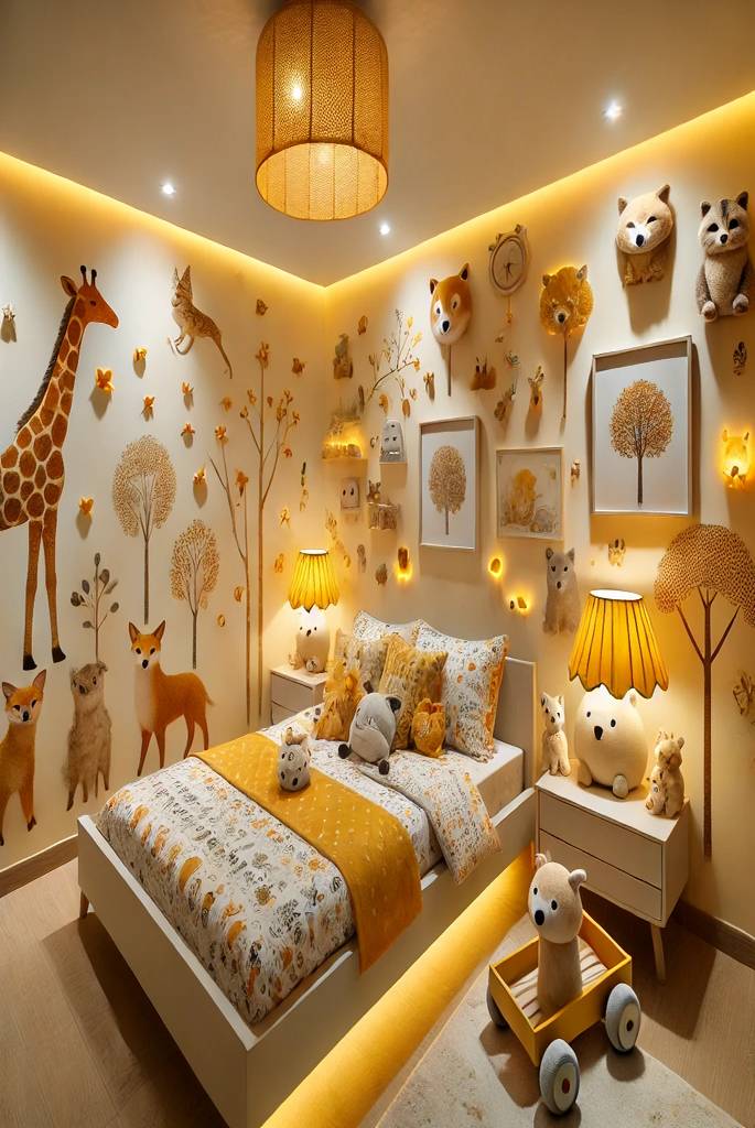 soft yellowish-orange room