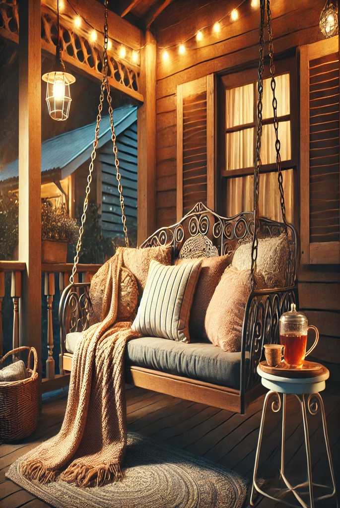 Cozy Porch Swing Haven