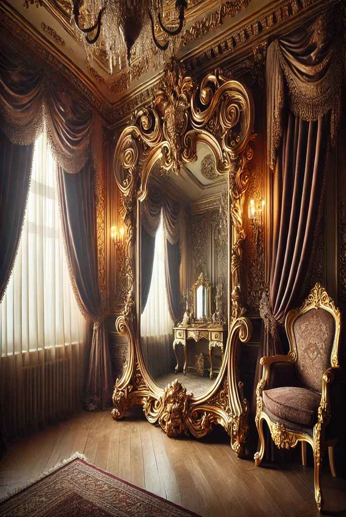 Victorian Elegance with Ornate Mirrors