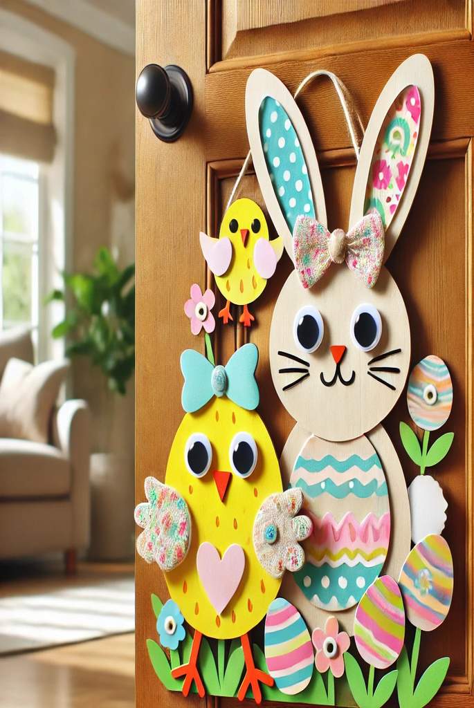 Bunny and Chick Cutout Hanger