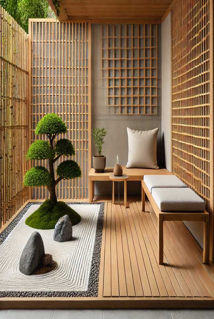 Japanese Zen Garden Seating