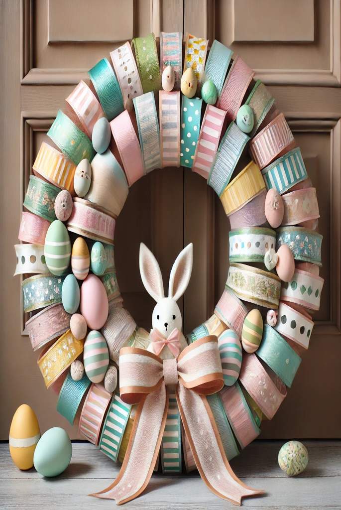 Easter Ribbon Wreath