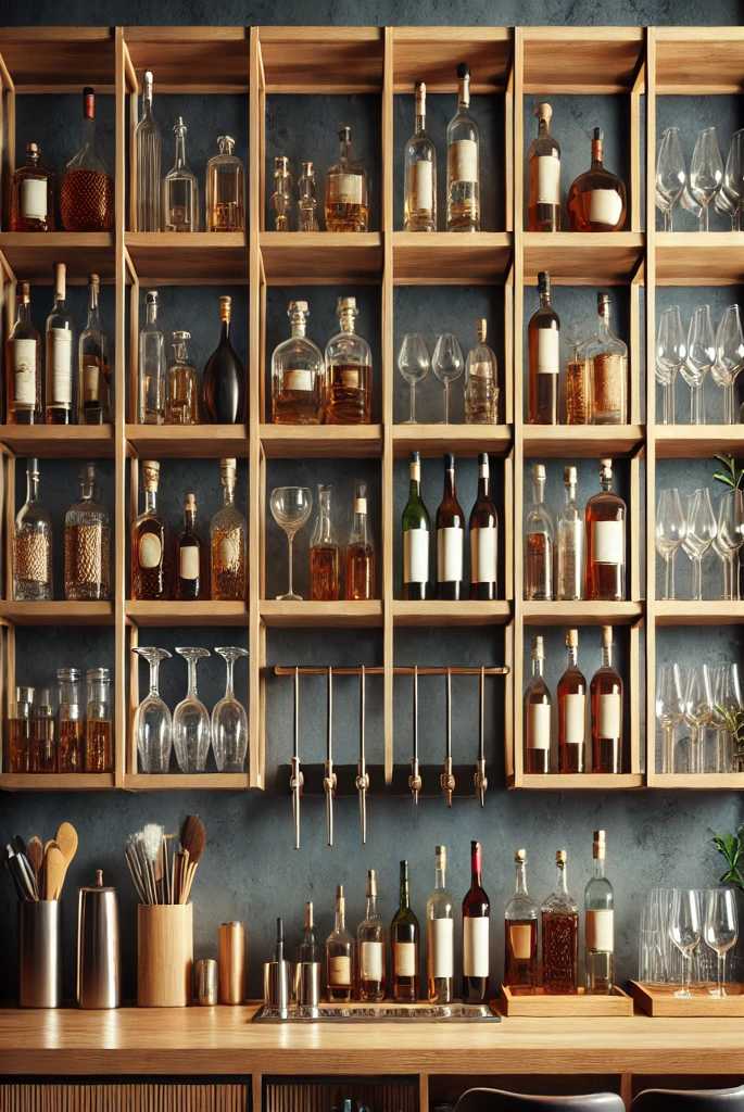 Open-Shelving Bar