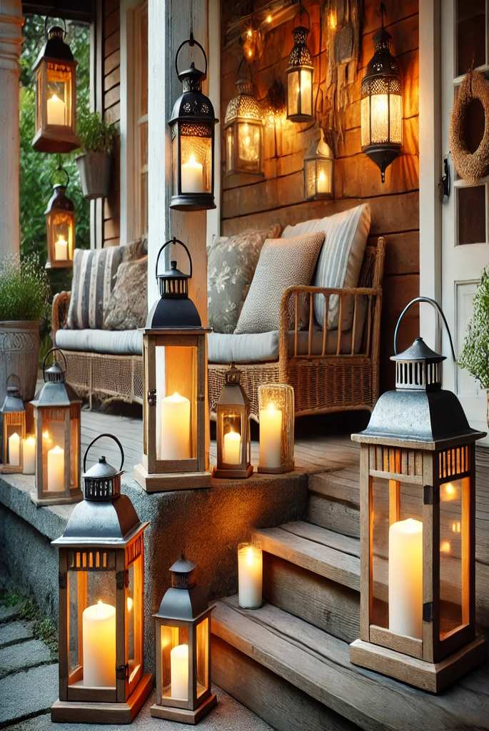 Add Lanterns for Rustic Charm