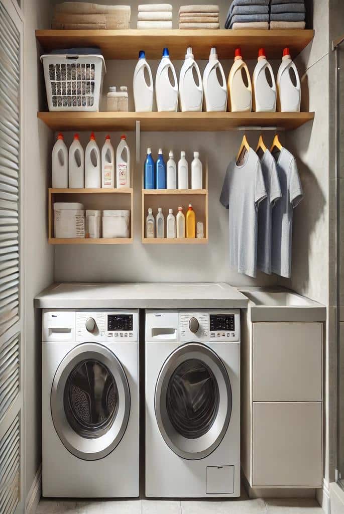  Ledge Shelf Above Washer & Dryer