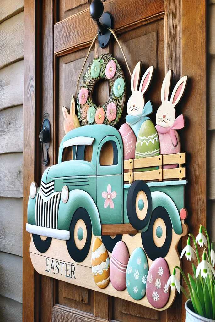 Easter Truck Door Hanger