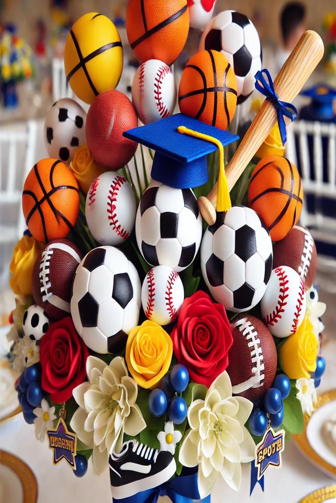 Sports-Themed Centerpieces