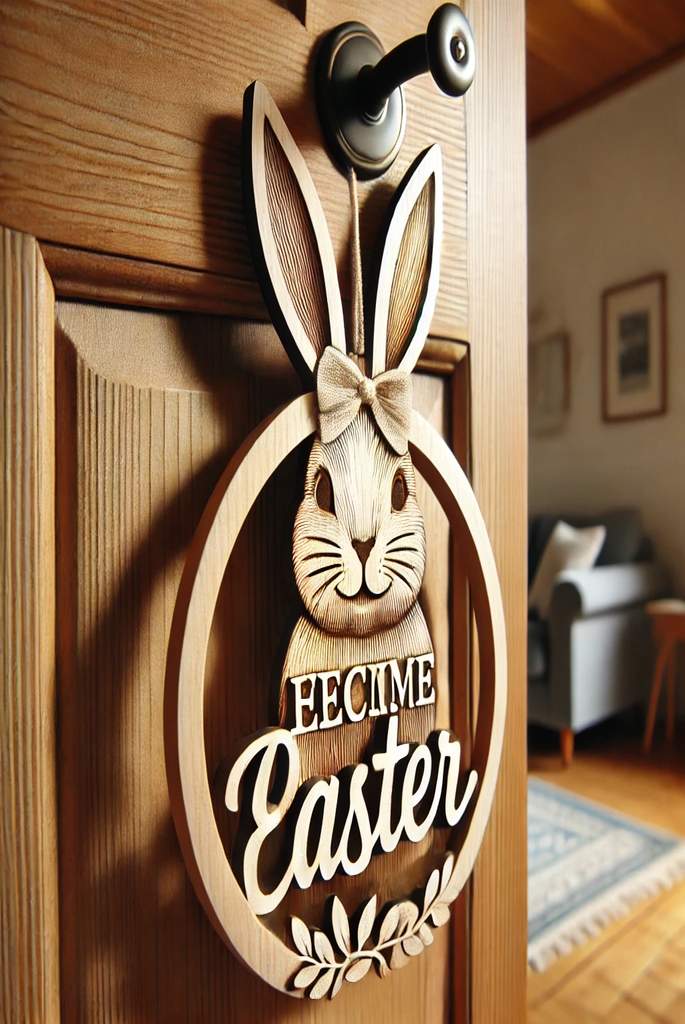 Bunny Door Knocker Hanger