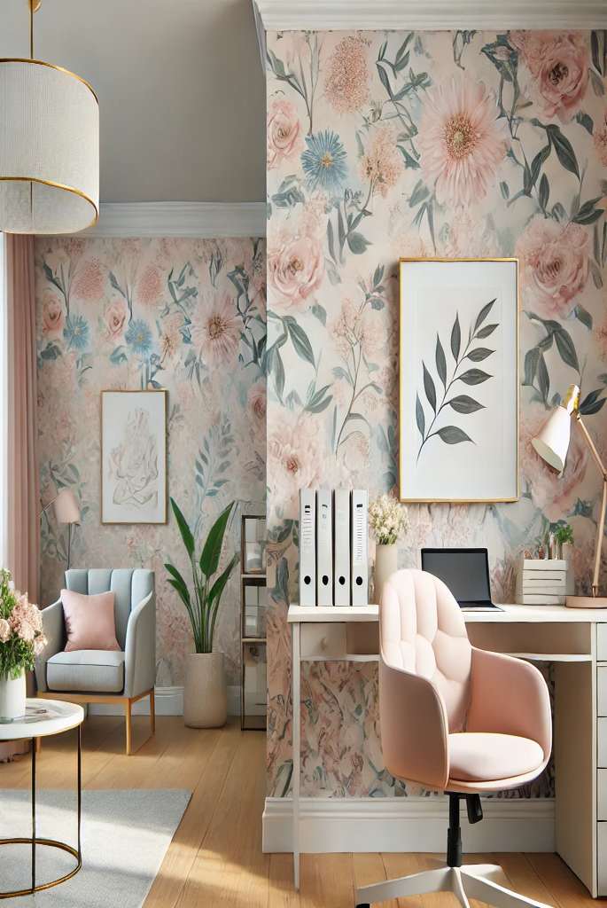 Pastel or Floral Wallpaper