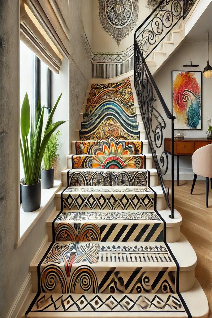 Place an Artistic Staircase Runner