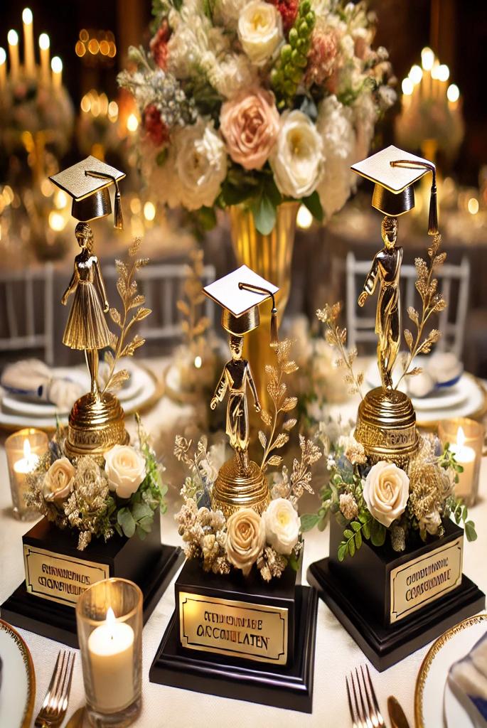  Themed Trophy Centerpieces