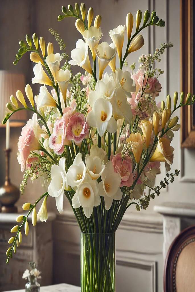 Freesia and Lily_s Arrangement