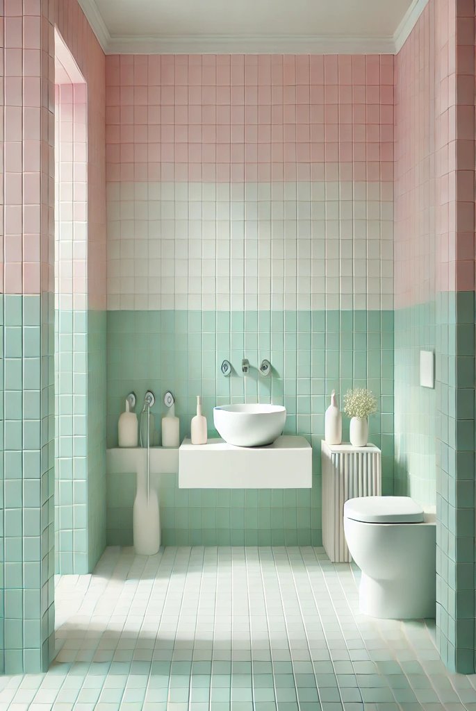 Pastel Tiles for a Soft Touch