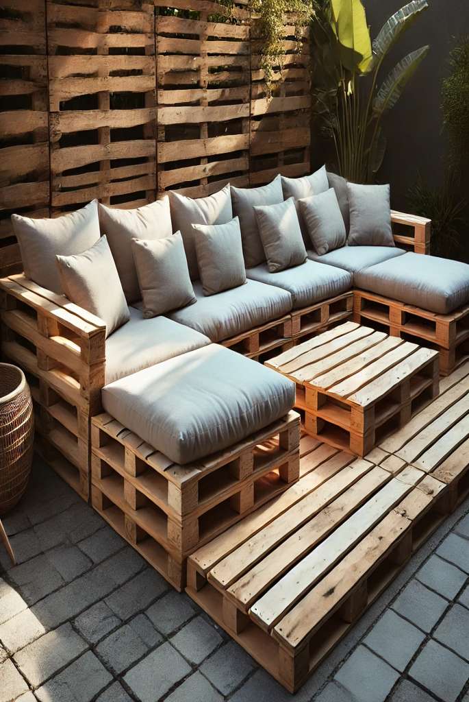 Reclaimed Wood Pallet Lounge