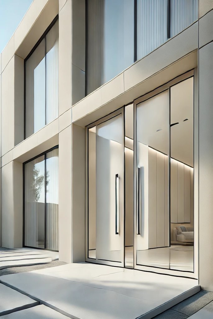 Contemporary Aluminum Double Doors