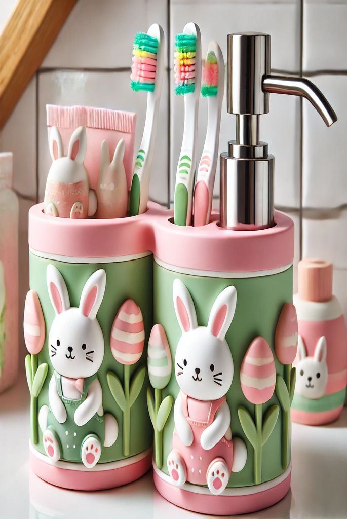 Easter-Themed Toothbrush Holders