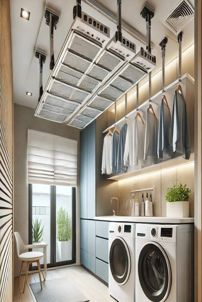 Ceiling-Mounted Drying Racks