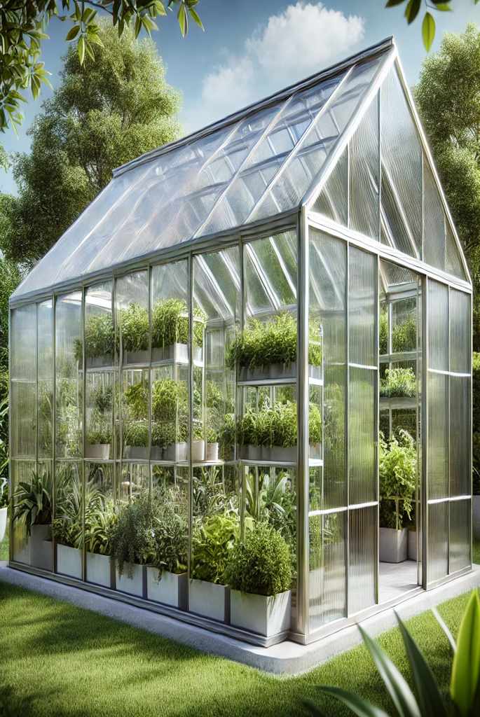 Clear Polycarbonate Greenhouse