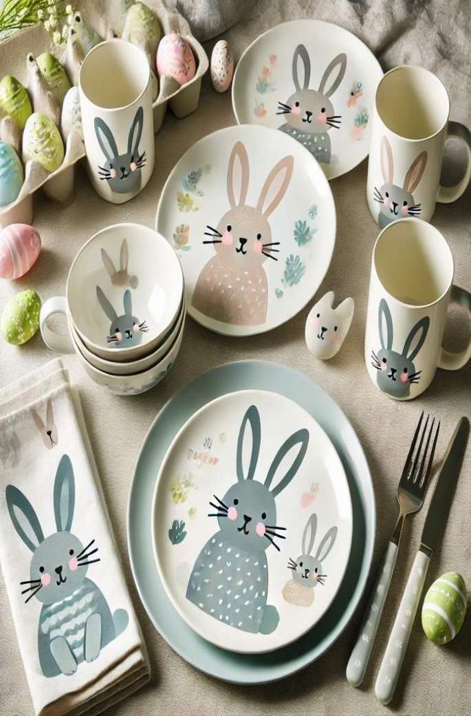 Easter Bunny Plates