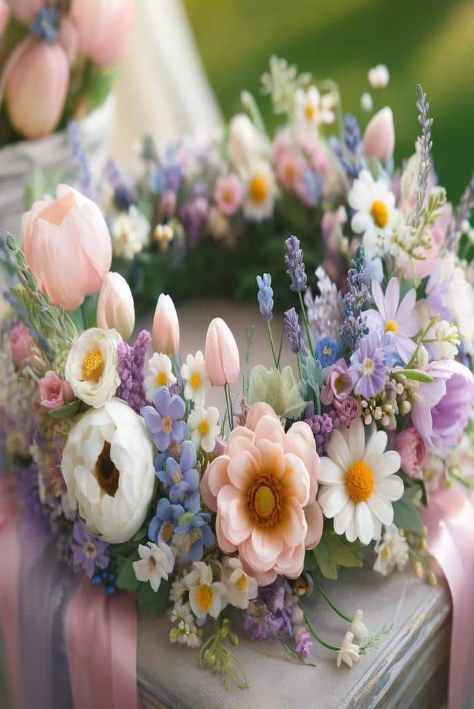 Spring Flower Crown Arrangement