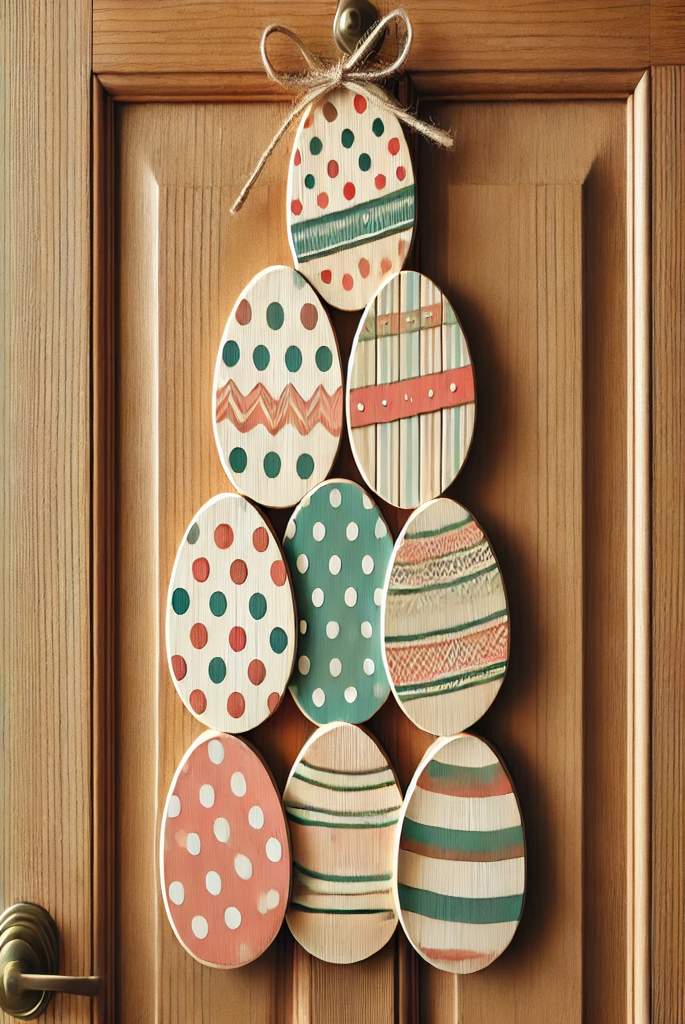  Wooden Egg Stack Door Sign