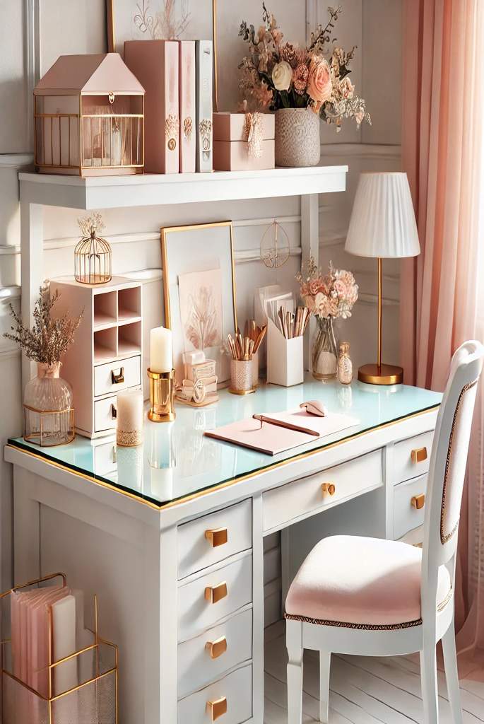 Feminine Home Office Desk